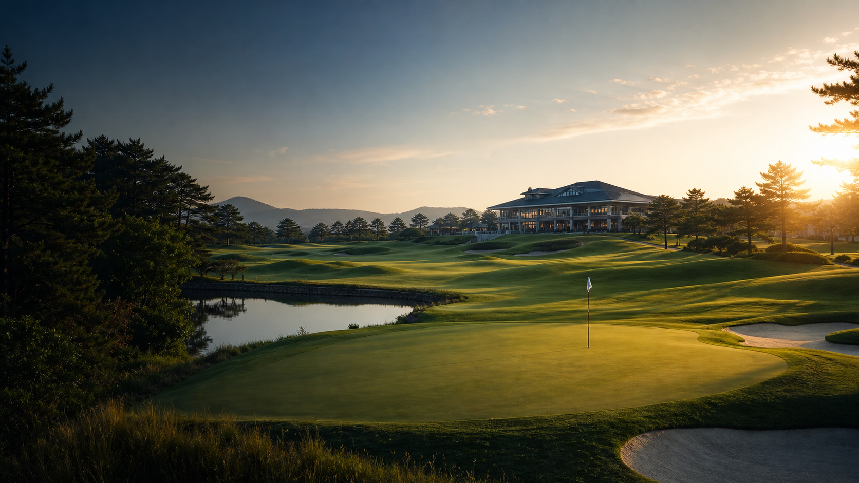 PGA Golf Development Korea course and clubhouse